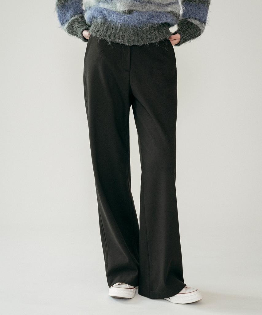 Banwonateullie P3269 Brushed Wide Slacks_Black