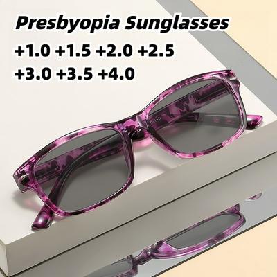 2026 New Printed Anti-Blue Light Presbyopia Sunglasses High-Definition Ultra-Lightweight UV-Protective Shades Unisex