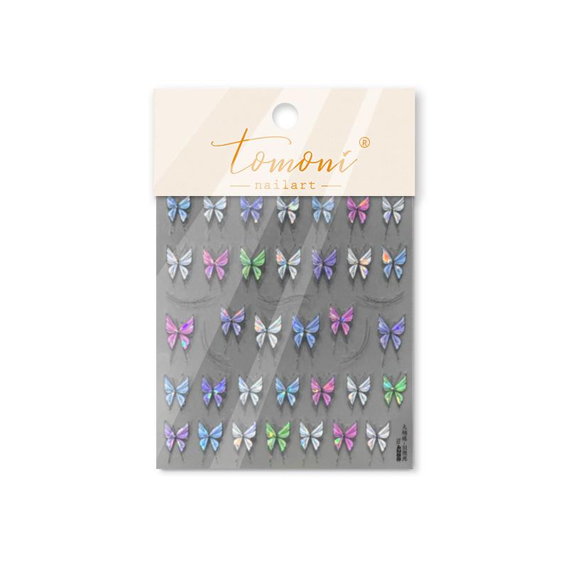 French Jelly Nail Stickers Star Moon Butterfly Pattern Self Adhesive Non Toxic for Girls Nail Art Gifts