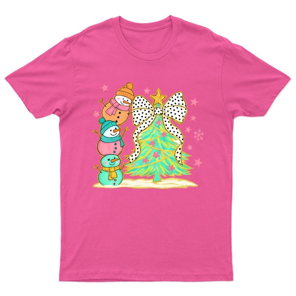 Christmas SnowUnisex Tree Holiday TShirt Unisex Gift Retro Seasonal Funny Xmas