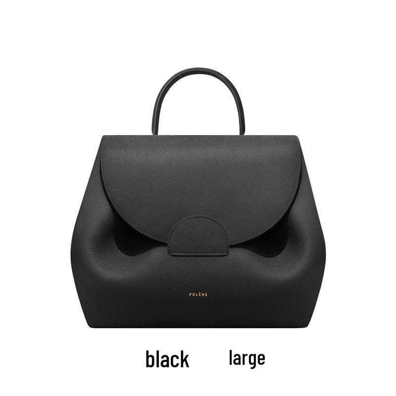 Polene Lychee Pattern Genuine Leather Crossbody Bag - Niche Design Handbag