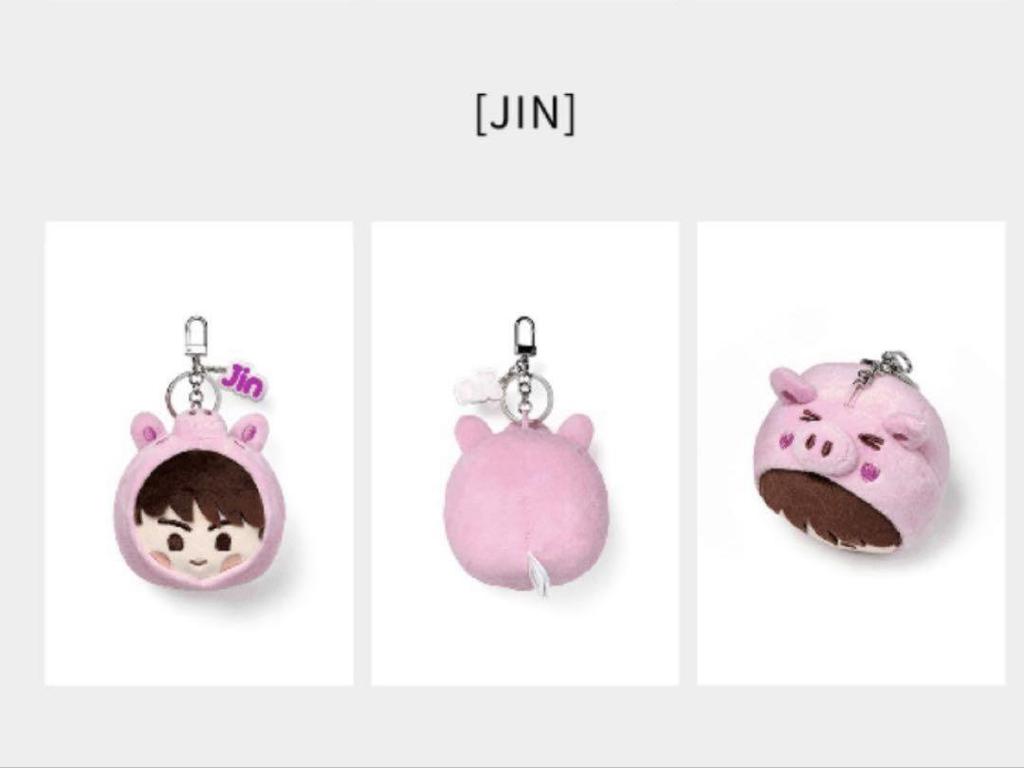 [USED] JIN [2025 ISLAND] FACE KEYRING Official Authentic Product