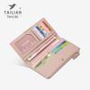 Women's Korean Style Long Wallet with Multi-Card Slots & Zipper Pocket Clutch