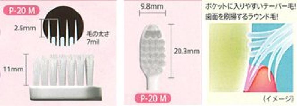 GC GC Ruscello Picella Toothbrush Set of Soft P-20 5, Small,