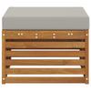Outdoor Footstool Solid Acacia Wood Natural