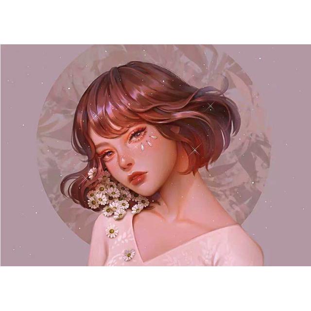 Full 5D Diamond Painting Beautiful Girl DIY Diamond Embroidery Diamond Mosaic Cross Stitch Kits Home Decor Gift