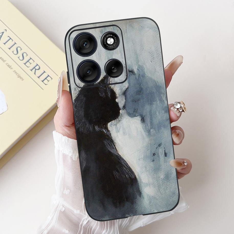 For Motorola Moto G86 G56 5G Case 2025 Fashion Flower Marble Sunset Capa Soft Silicone Phone Cover For MotoG56 MotoG86 5G Bumper
