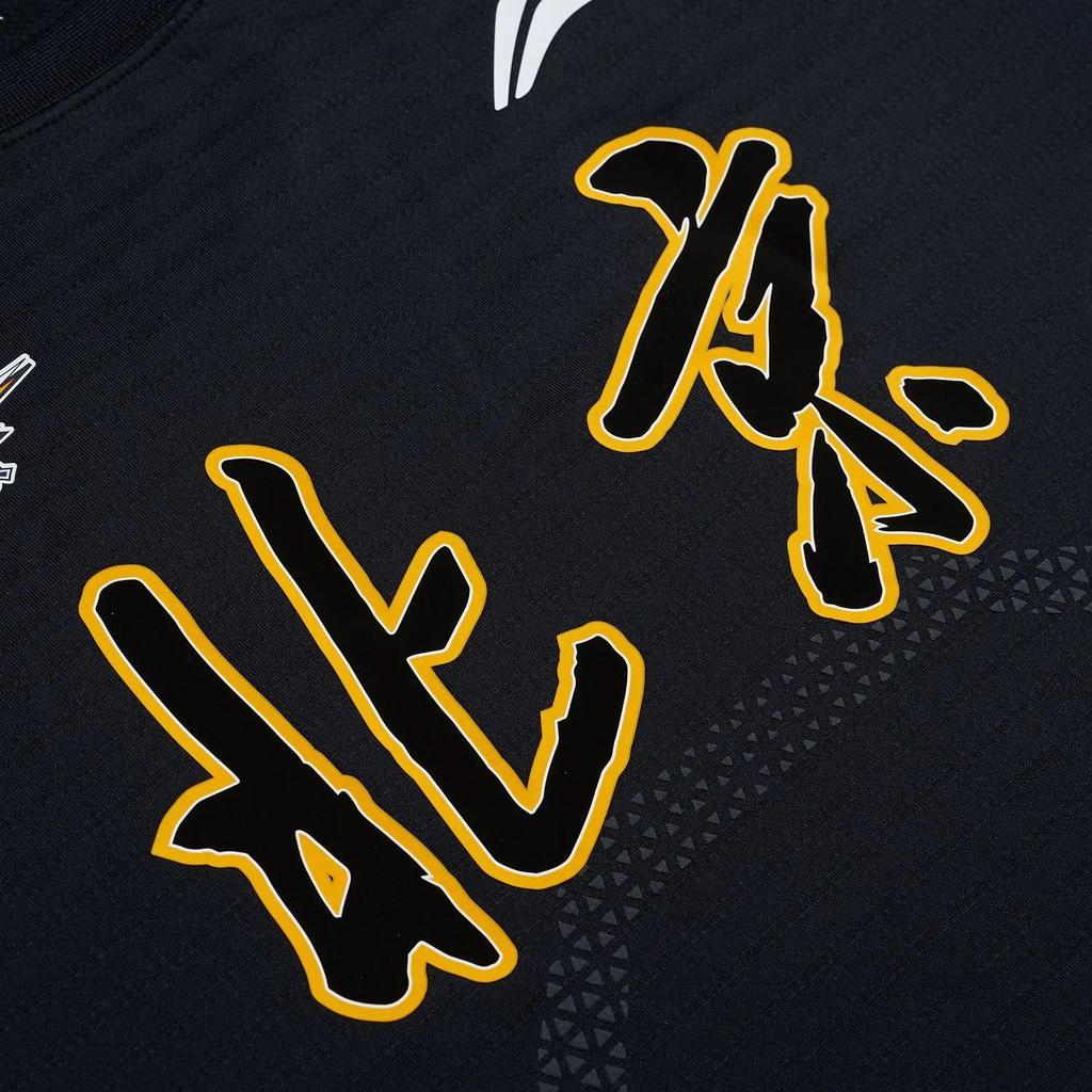 Li Ning Chinese Character Logo Print Round Neck T-Shirt Men Tops Black ATLS141-1