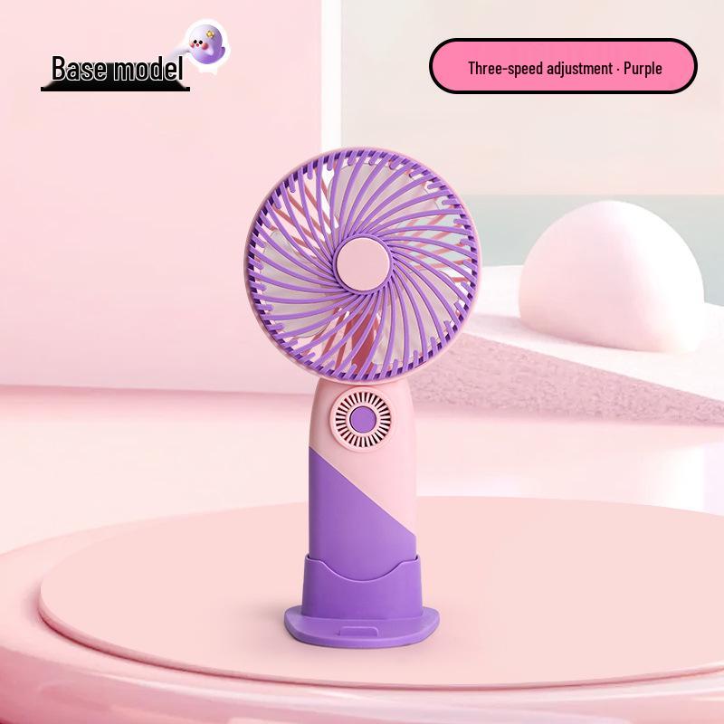 Rechargeable Mini USB Desk Fan: Portable, Strong Wind Handheld Electric Fan