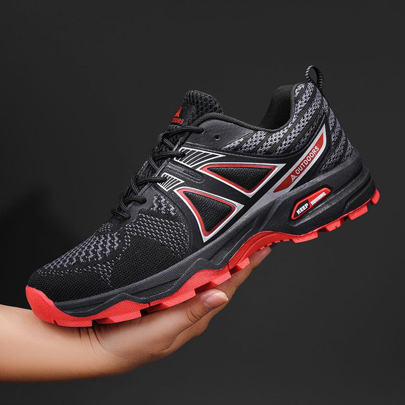 Mens Outdoor Hiking Shoes Off-Road Non Slip Anti Collision Breathable High Quality Mens Boots Lockless Casual Cycling Shoes 47