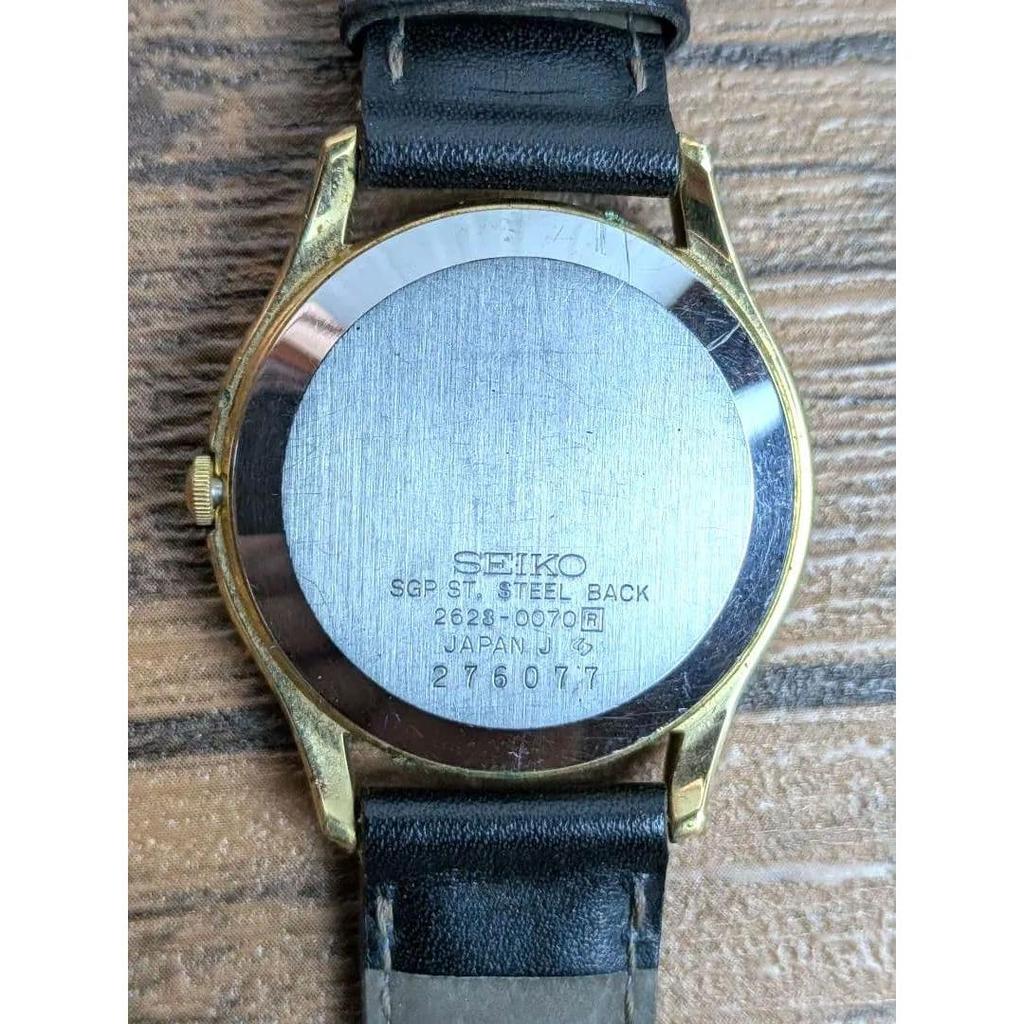 Used [New Battery] SEIKO Women's Watch Quartz Gold Small Second