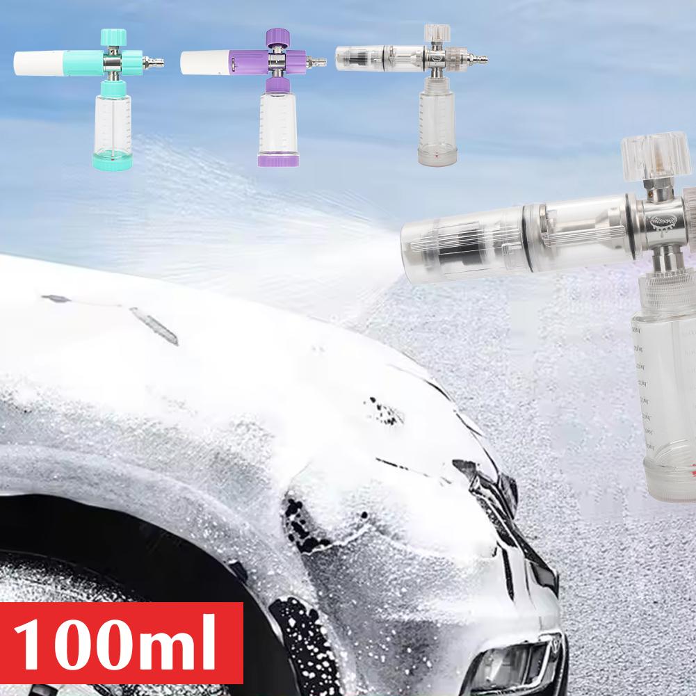 100ml Adjustable Water Foam Pot With 1/4 Inch Quick Connector Soap Foam Spray Bottle Pressure Washer Gun For Car Wash I5X3
