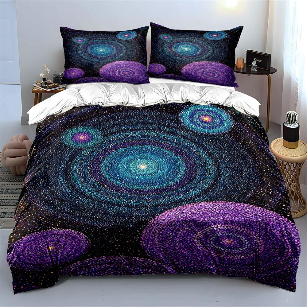 Galaxies and starry spirals. Bedding sets Duvet cover sets Duvet covers Pillowcases(1 * Duvet Cover 2 * Pillowcases without duvet insert)
