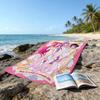 1pc KPop Demon Hunters10 Beach Towel, Beach and Seaside Swimming Pool Equipment, Fashion Pattern, Rectangular, Travel Essentials