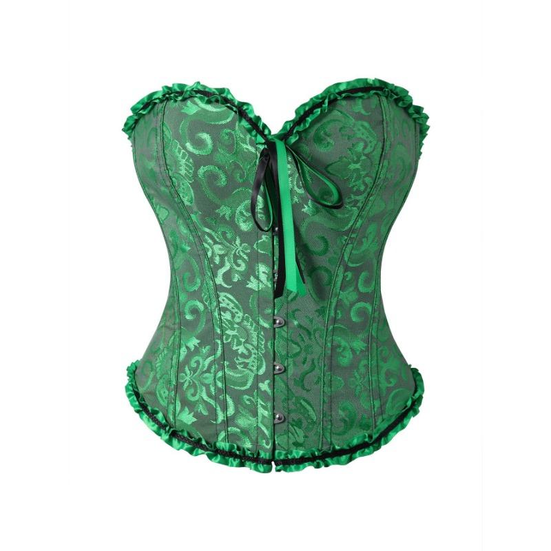 Women Strapless Lace Bridal Corset Waist Cincher Shapewear Bustier