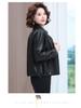Spring 2025 Women's PU Leather Jacket - Short, Casual, Versatile Style for Middle-Aged Moms