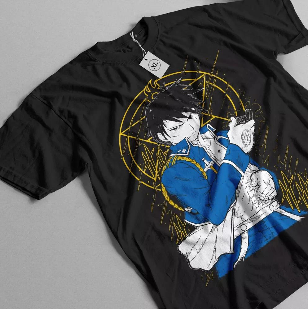Roy Mustang Tshirt Fullmetal Alchemist Lust Fma Anime Girl Tshirt S