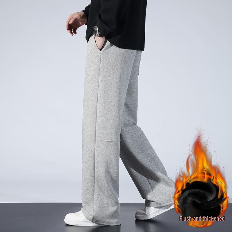 Men's Casual Cotton Blend Straight-Leg Sweatpants