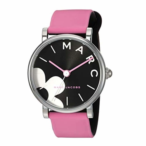 

MARC JACOBS Women s Classic 36mm Floral Daisy Pattern Watch in Pink Silicone (MJ1622)