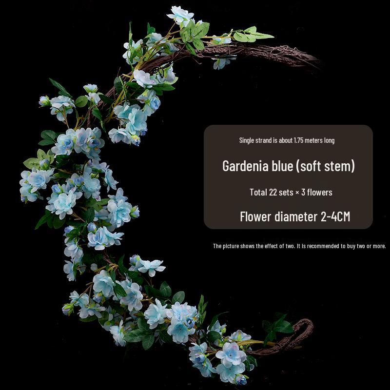 Artificial Rose Vine Hanging Basket and Arch Decoration