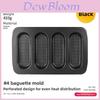 French Style Nonstick Bakery Mold With Punctured Loaf And Hot Dog Buns For Home Baking