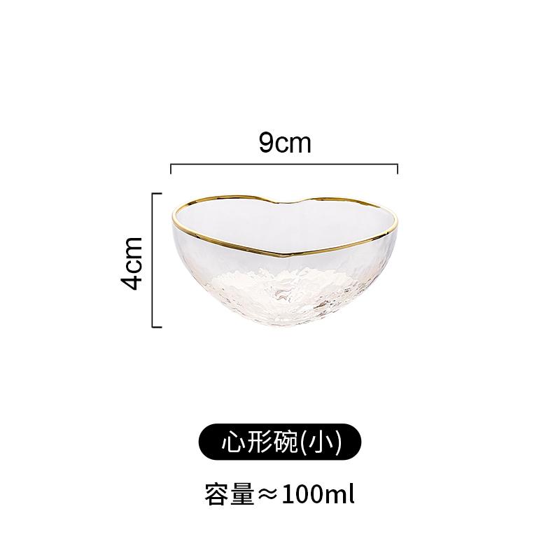 

Скляна миска у формі серця, мила чашка у формі серця, домашня миска для фруктів, закусок, салату, вишукана тарілка для пасти, кухонний посуд