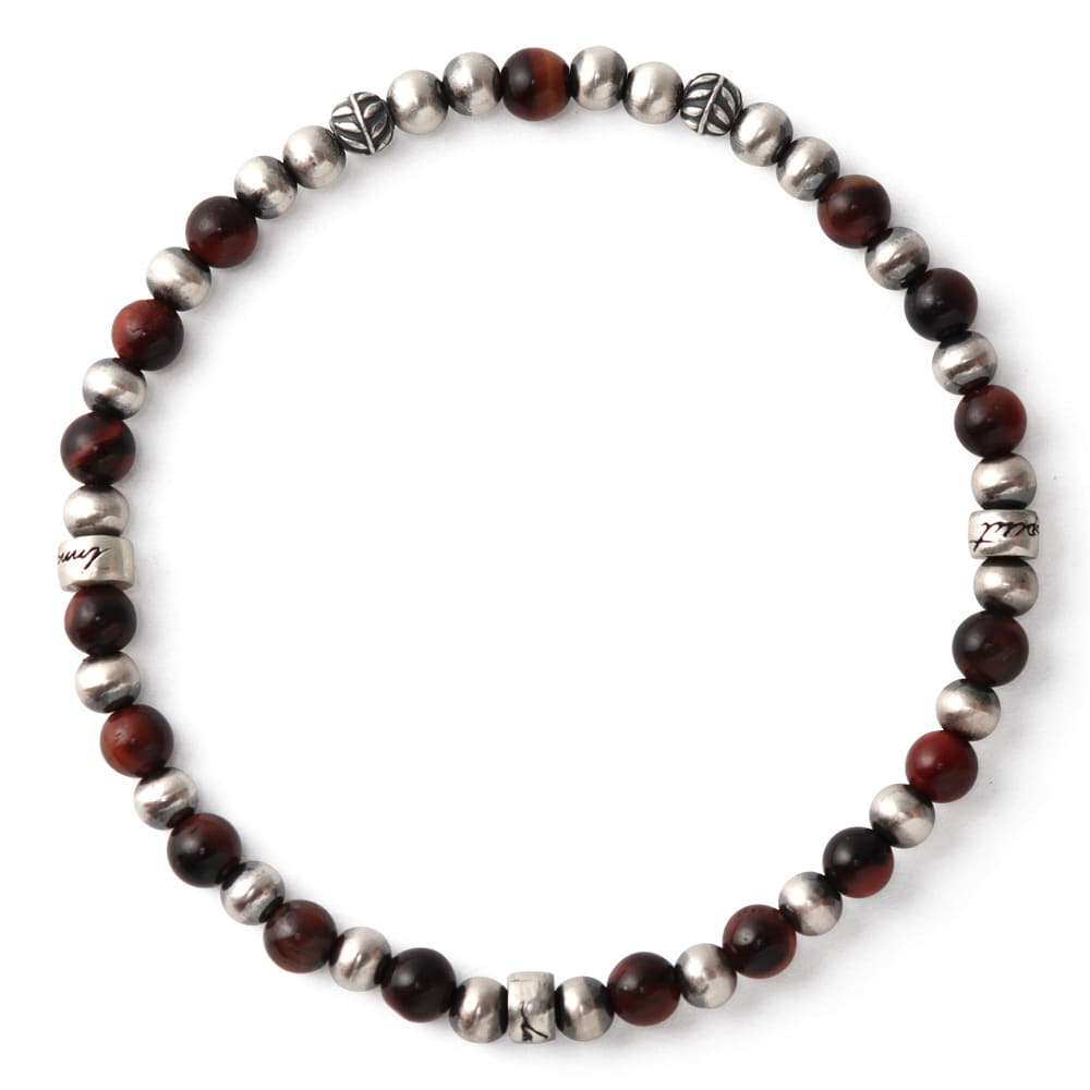 Innopirit Red Tiger Eye Lv.S Natural Gemstone 92.5 Silver Bracelet