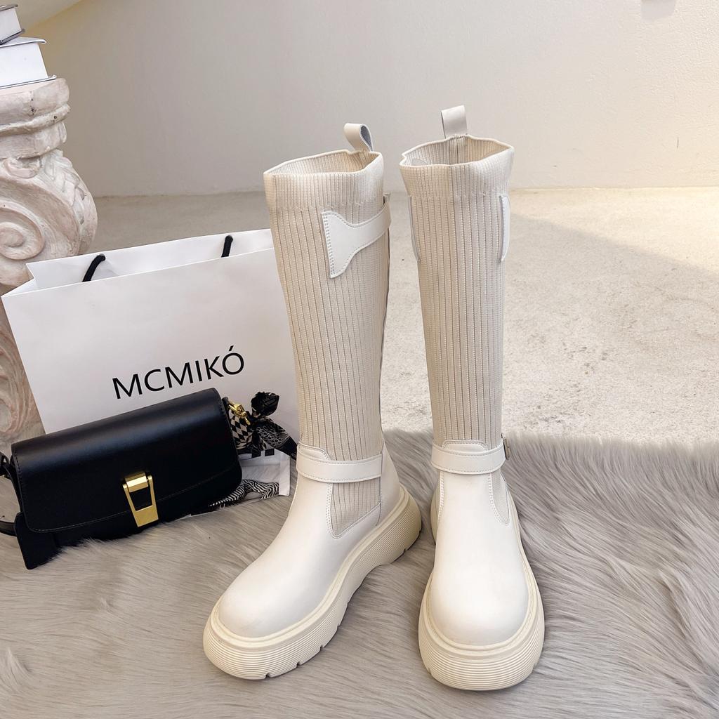 Boots Women's Autumn Skinny New Products New Skinny Socks Boots New Summer New Thick Bottom But Knee Long Tube