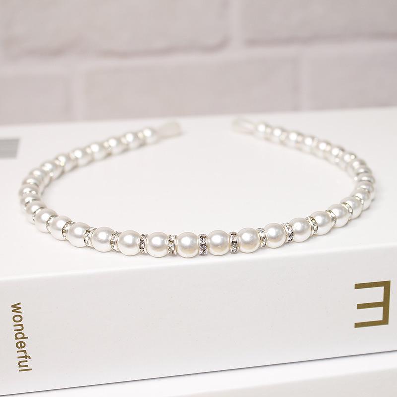 2025 Mori Style Fairy Pearl Headband with Wispy Bangs Hair Clips