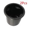 2Pcs Black ABS Plastic Cup Holder Ert For Boat RV Camper Car Truck Ship Yacht