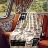Vintage Birthday Celebration Blanket Personalized Name Soft Comfortable Stylish Blanket Car Blanket Perfect For Travel Camping Outdoor Home Suitable