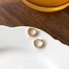 Orecchini a lobo cavi attorcigliati retrò Design semplice di nicchia Fibbia per orecchio versatile Gioielli per orecchie minimalisti eleganti per tutti i giorni