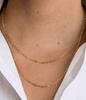 Best Selling Jewelry 925 Sterling Silver Gold Plated Paperclip Link Paper Clip Necklace Chain for 2021 Women