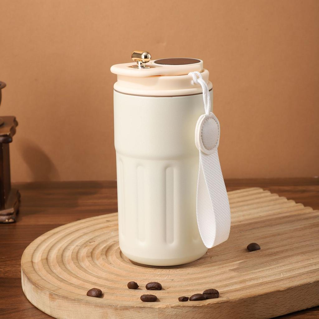 304 Edelstahl Kaffee Thermobecher Hochwertiger Smart Kaffeetasse Büro Milchbecher Geschenkbecher