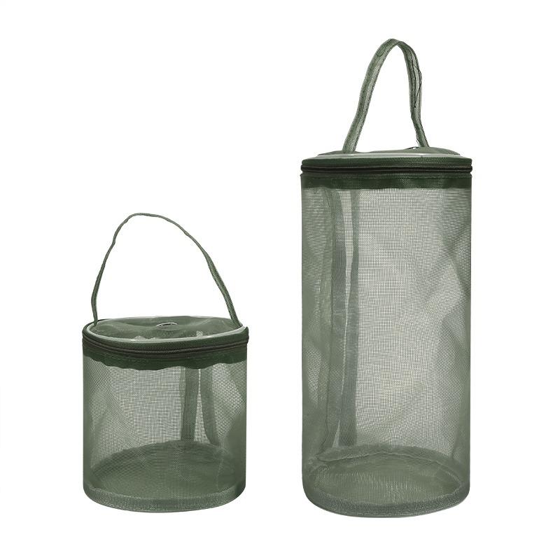 Portable Storage Bag Solid Color Crochet Handbag Organizer Weave Tools Sewing Accessories Hollow Mesh Knitting Wool Yarn Bags