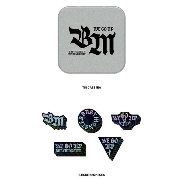 BABYMONSTER WE GO UP Tin Case + Sticker Set
