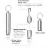 3 In 1 SIM Card Ejector Pin Keychain Portable Package Opener Multi-functional Universal Box Parcel Opener Mobile Phone Headphone