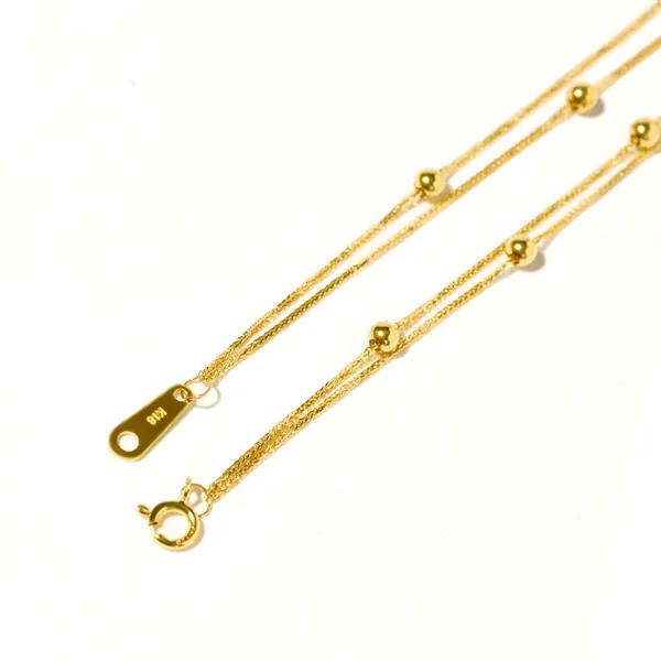 18K Nuerin Double Ball Chain Bracelet