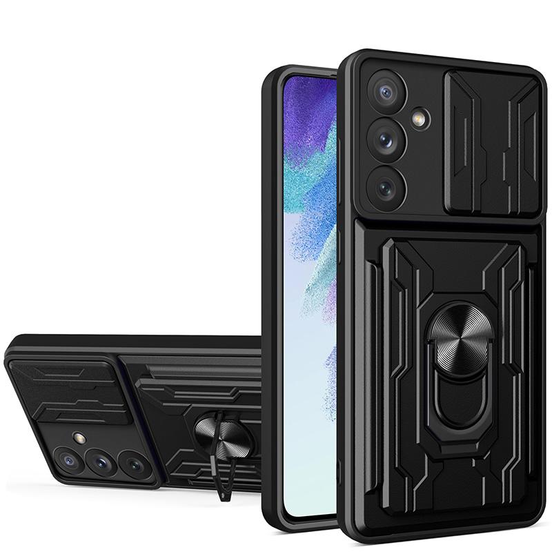 

Високоякісний чохол-підставка Aromor для Samsung Galaxy A35 A55 M55 C55 5G протиударний чохол-тримач із слотом для карти захисту камери Galaxy A55 5G чорний