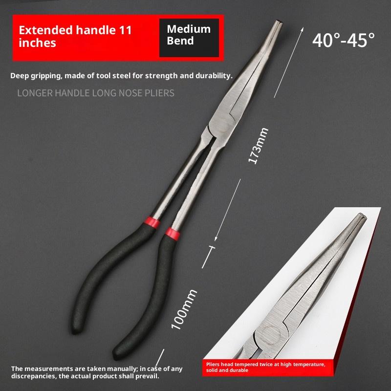 High Quality Multifunctional 1Pc Fishing Pliers Curve Straight Long Handle Carbon Steel Gripper Diy Manual Tool