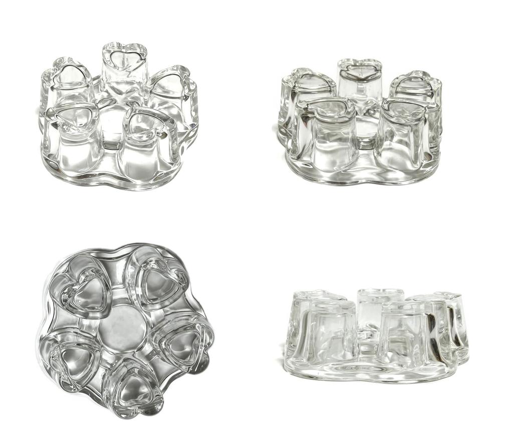Glass Heart-Shaped Tea Warmer for Black Tea, Green Tea, and Coffee, Keeps Warm, Heats Up, Tabletop, Candle Warmer (Clear)