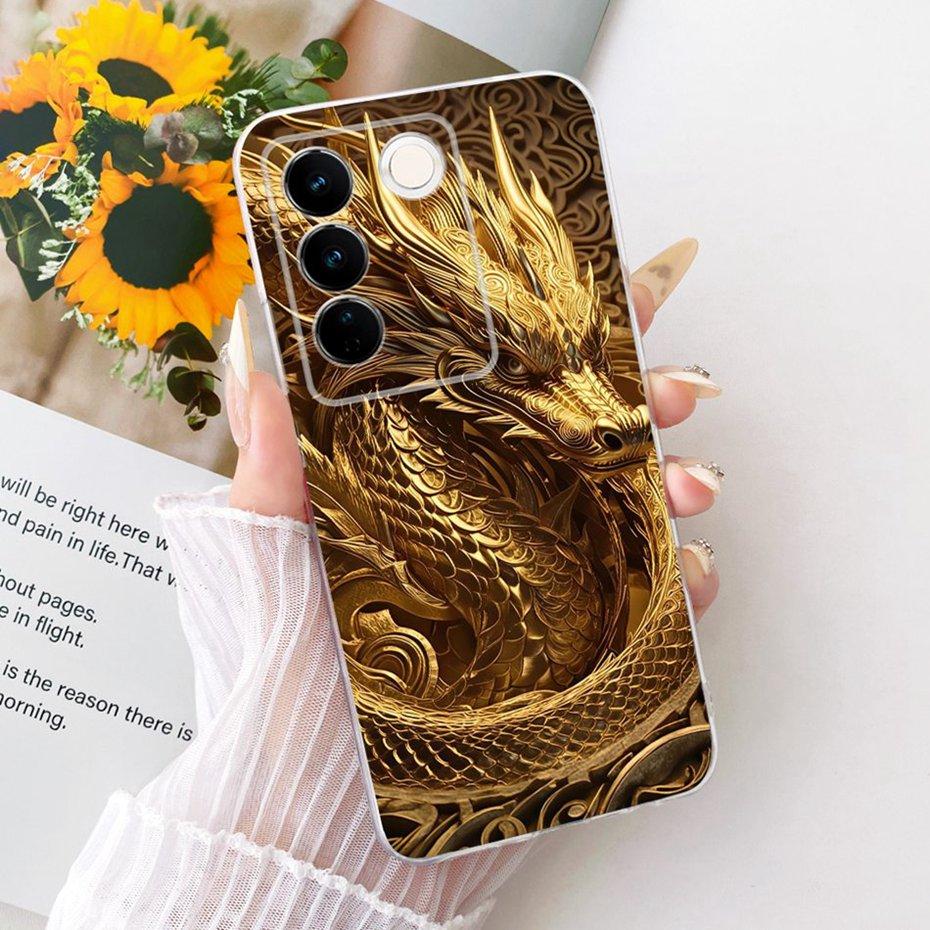 Fashion Cool Case For Vivo V27 Pro V2230 V2231 Soft Silicone TPU Back Cover For Vivo V27 V27Pro Phone Cases