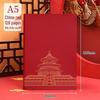 2025 A5 Business Diary: Customizable Soft Leather Office Notebook with National Trend Design and Logo Printing Options.