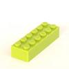 100g 2x6 Dot DlY Assembling Modules ThickFigures Bricks Educational Toy Creative Design SizeCompatible Equipped With Durable Plastic Playthings for
