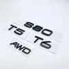 3D AWD T5 T6  Logo Emblem Badge Decal Car Sticker for Volvo S80 Car Stying  Glossy Black Emblem Nameplate Car Modification