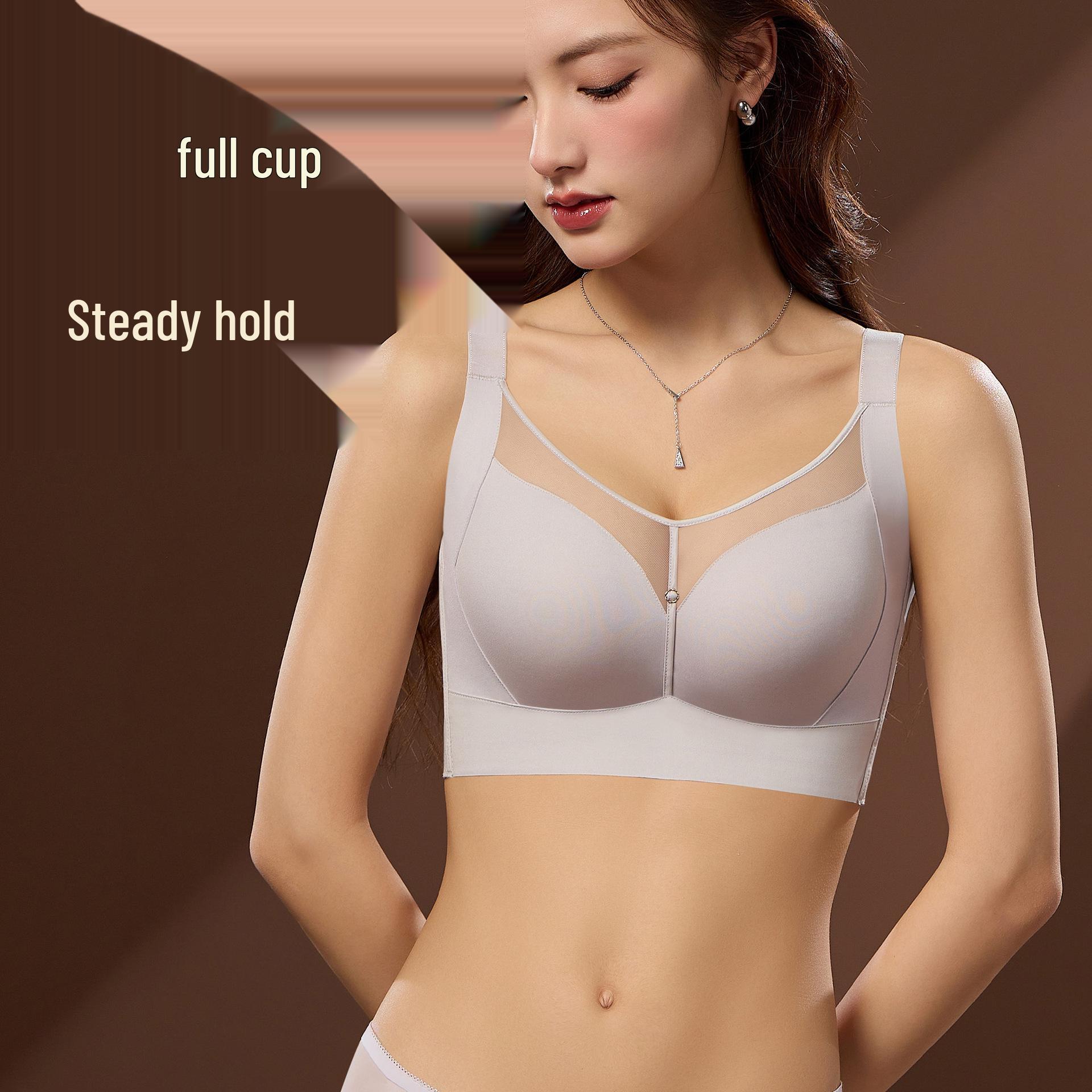 Manzi Meidie 2661 Full Cup Wire-Free Bra for Large Busts - Anti-Sagging, Comfort Fit 90C