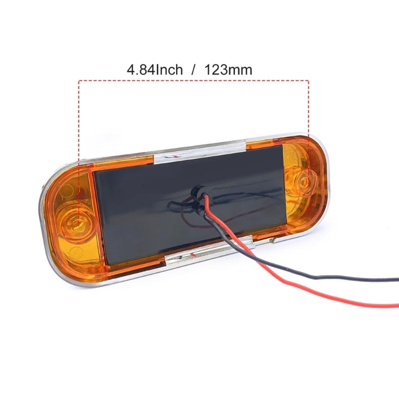 High Visibility 16 LED Truck Side Lights Durable Waterproof Side Light Rapid Flashing for Clear Directional Signals