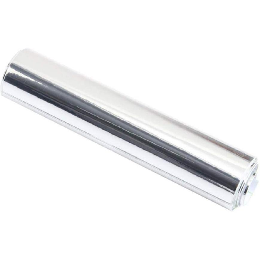 UPREDO Adhesive Craft Vinyl Reflective Silver Chrome Gloss Wrap Bumper Stickers Decal Film Sheet 15in by 79in