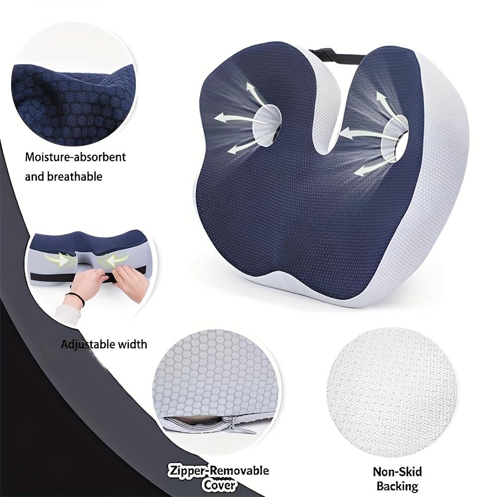 1pc Seat Cushion for Comfortable Long Sitting, Non-Slip Bottom,Adaptive Support Seat Cushion,Home Office and Computer Chair