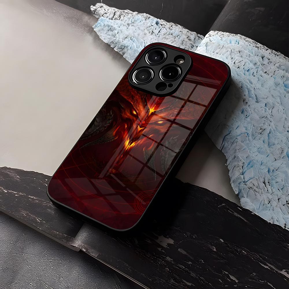 

Hot Game Diablo 3 Phone Case Tempered Glass For IPhone 15 14 12 13 11 Plus Pro XS Max Mini X XR 8 7 6s SE2020 Coque iPhone7